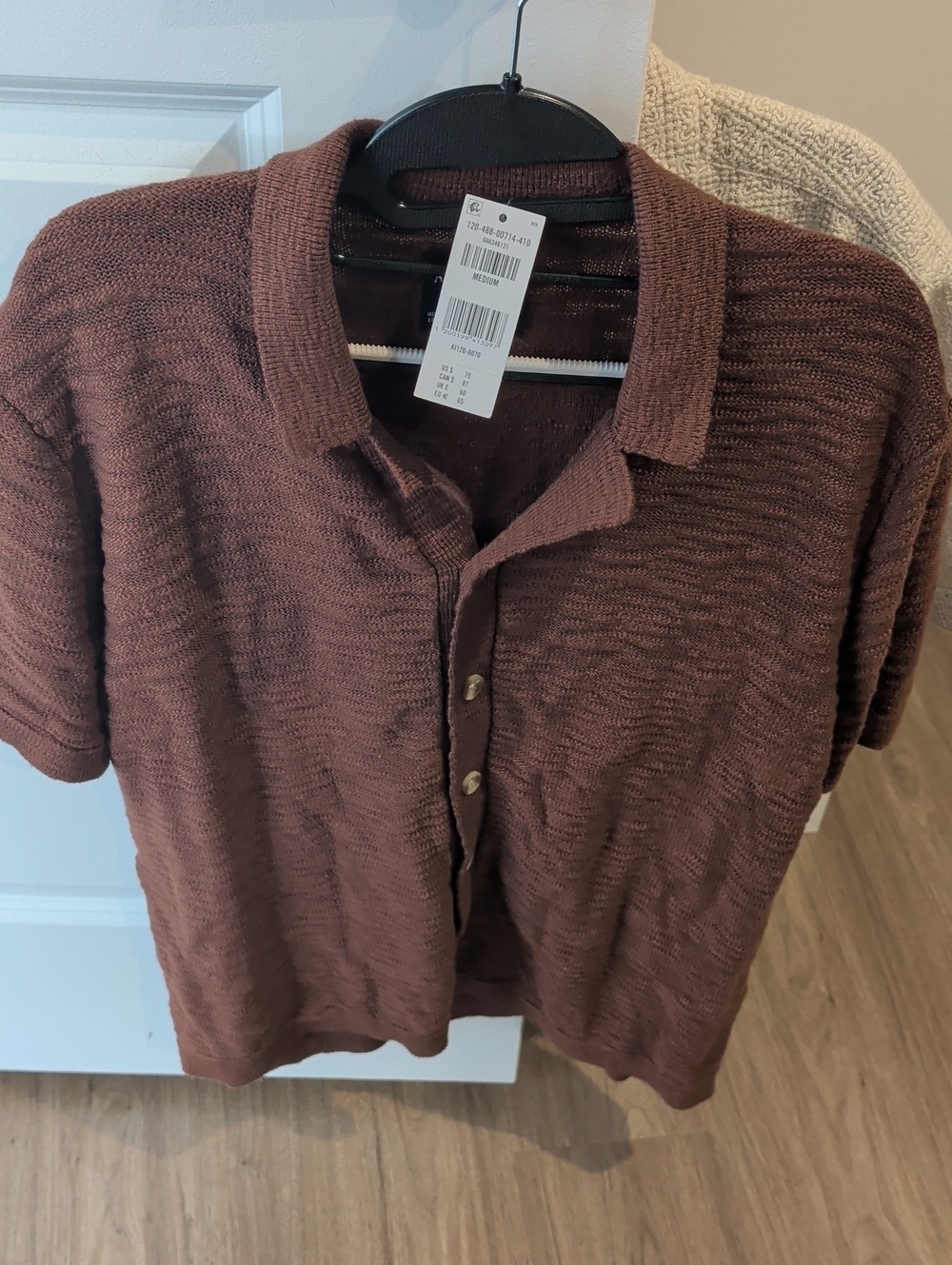 Abercrombie & Fitch Men's Knit Polo in Brown